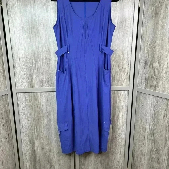 Deca Paris Dress Deca Paris DressSize T 4  Lagenlook Made In France 4 Tall - Picture 2 of 9